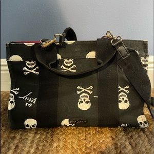 Betsy Johnson Skull Vintage Tote